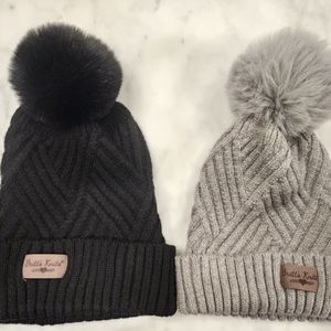 Kids Super Poof Pom Pom Hat